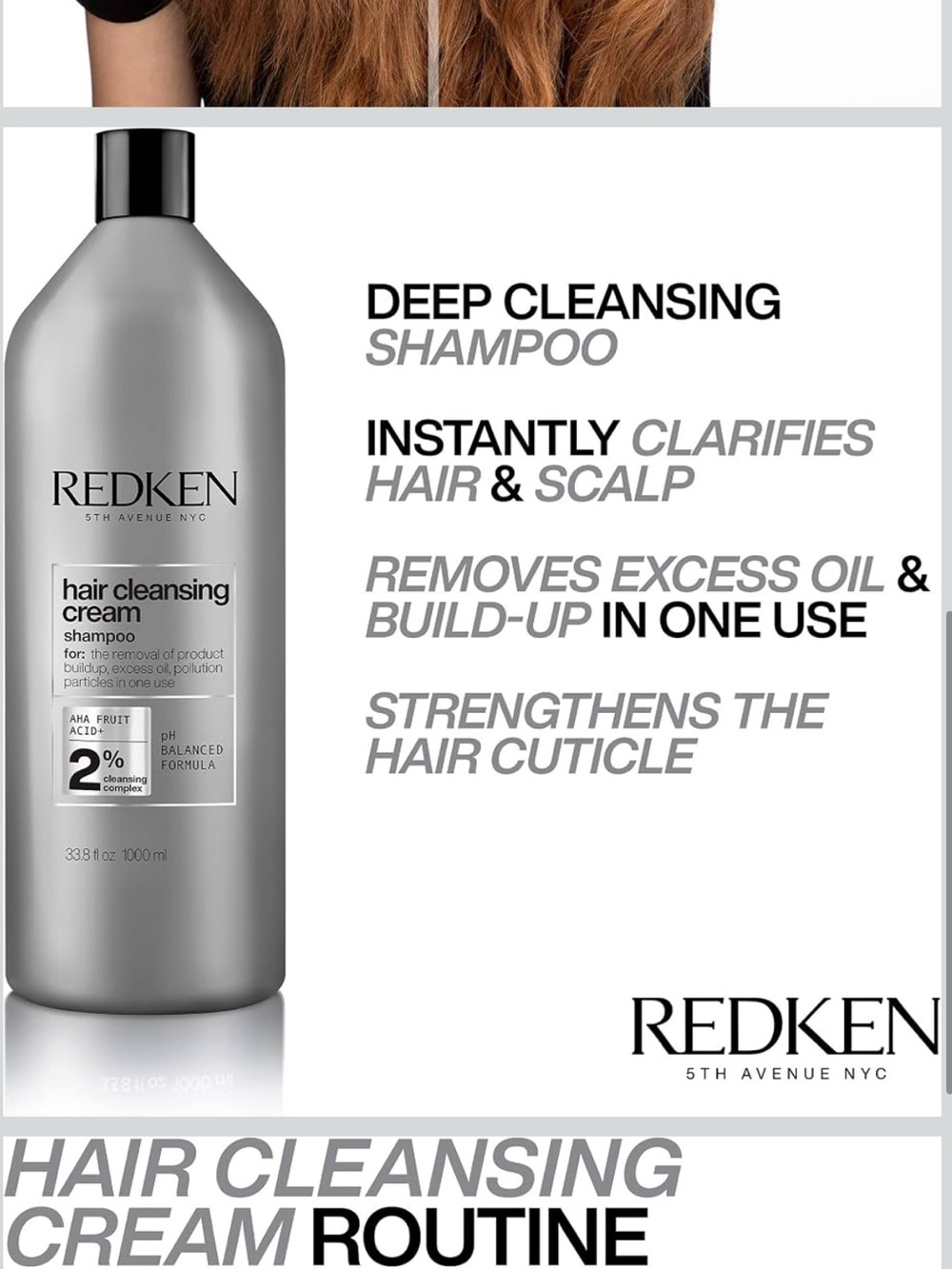 Redken Hair Cleansing Cream Shampoo — 33.8fl oz - Picture 3 of 8